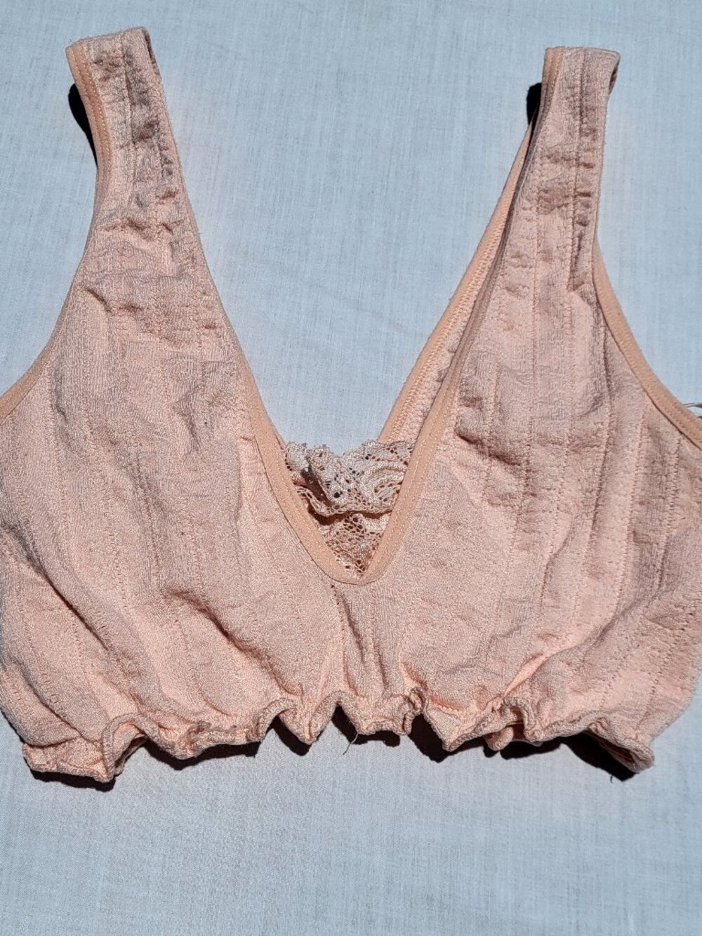 Anthropologie Bralette Women's XXS XS Pink Coquette Fairycore Whimsical Festival
